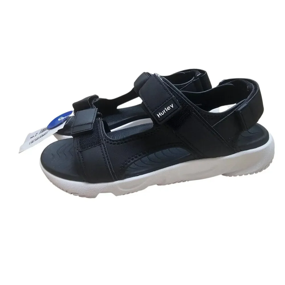 New Hurley Men's Strap Sandals Black 9